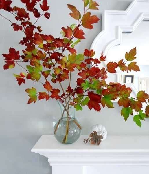 Vaso decorativo per l'autunno