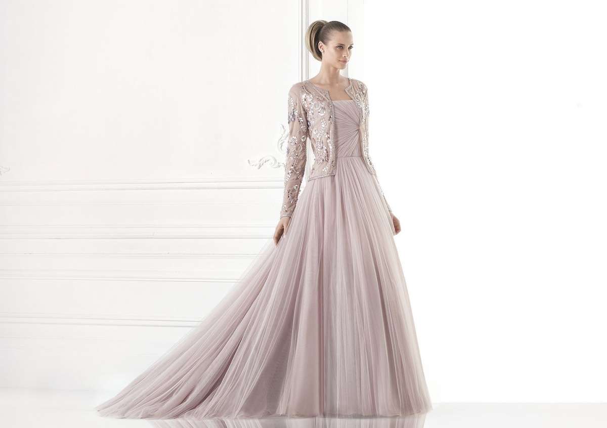 Abito da sposa lilla Pronovias