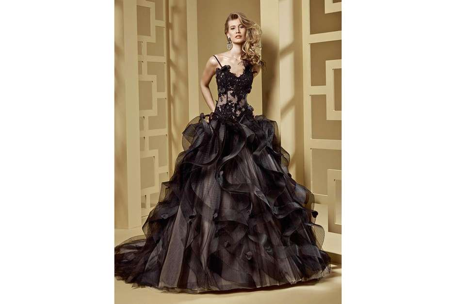 Abito da sposa nero Nicole Spose