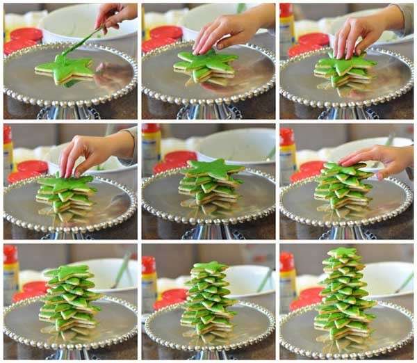 Albero di natale con i biscotti