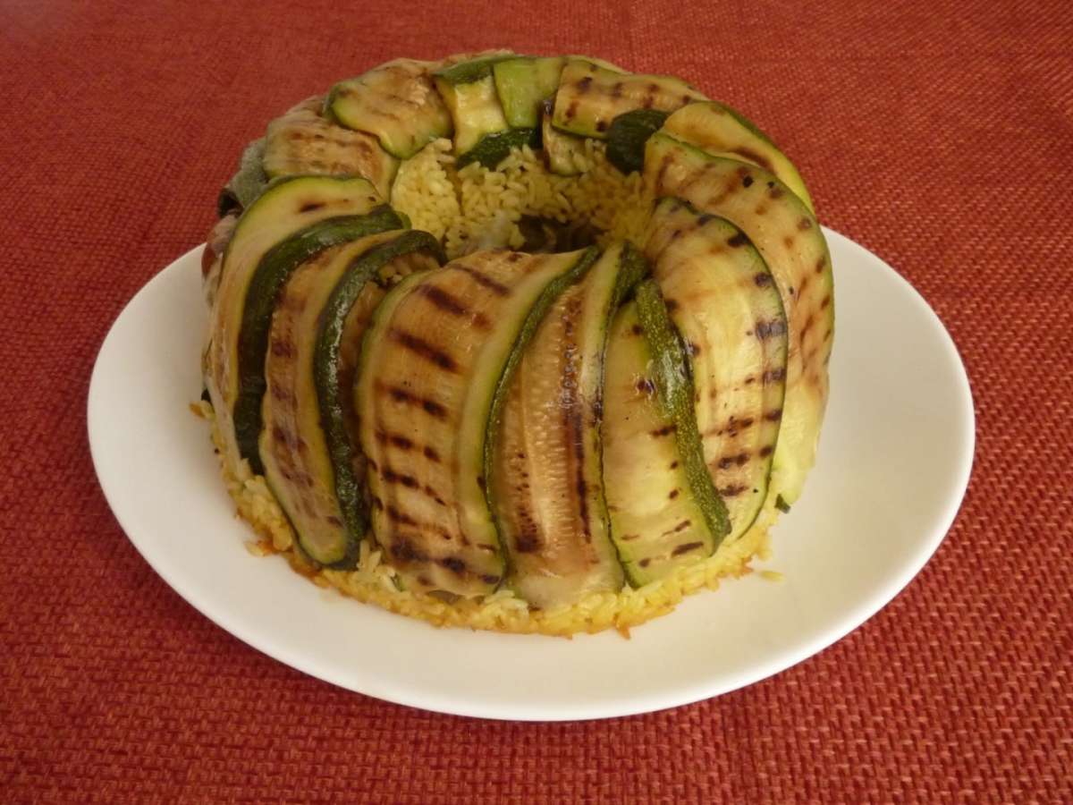 Ciambella di riso con zucchine