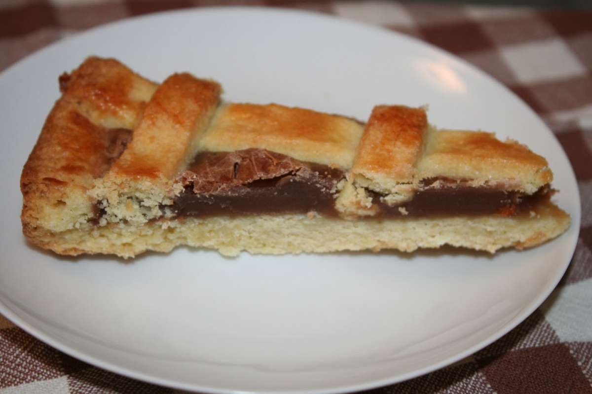 Crostata con crema di marroni