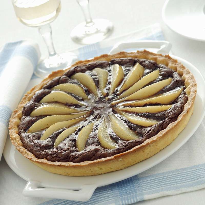 Crostata con pere e cioccolato