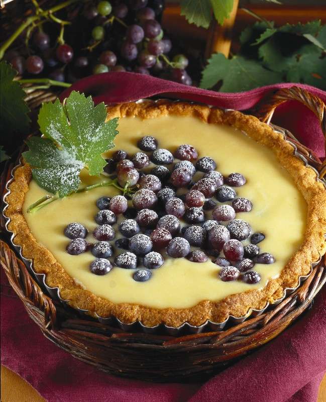 Crostata con uva