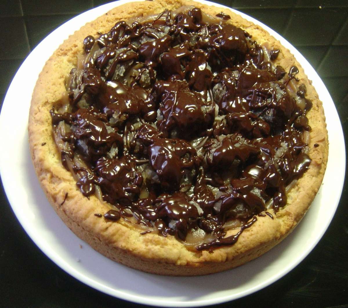 Crostata di nutella e castagne