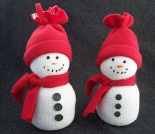 Decorazioni natalizie omini neve maglia
