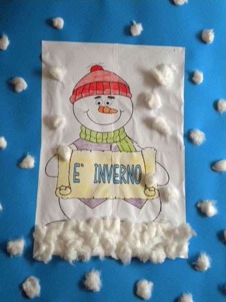 Disegno decorato sull'Inverno