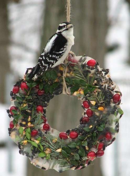 Ghirlanda da esterno per il giardino di Natale