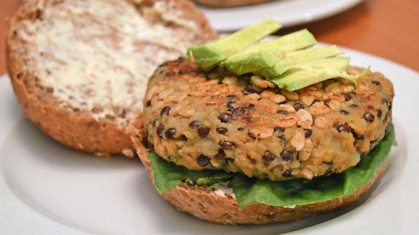 Hamburger veg con avocado