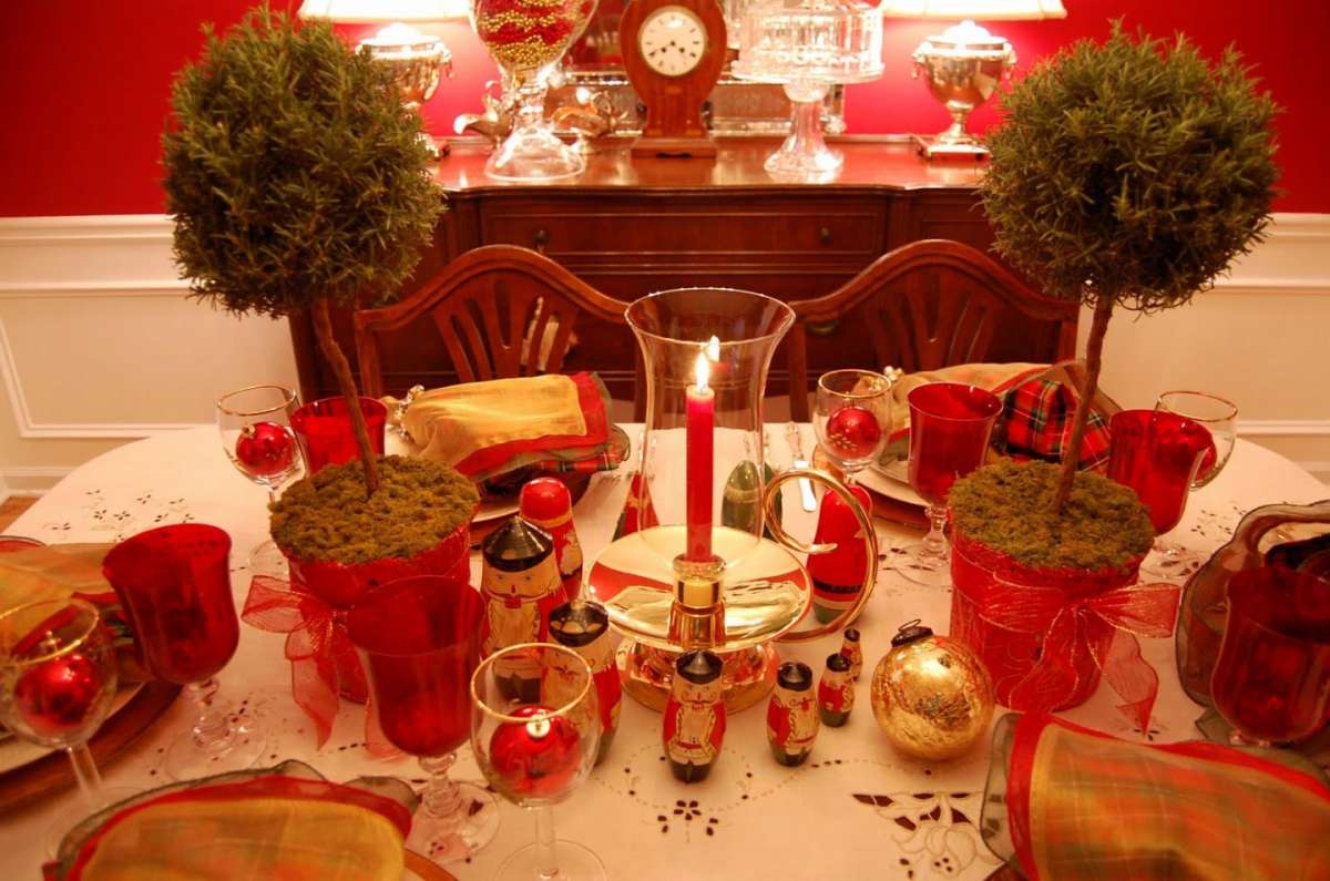 L'alberello per decorare il tavolo di Natale