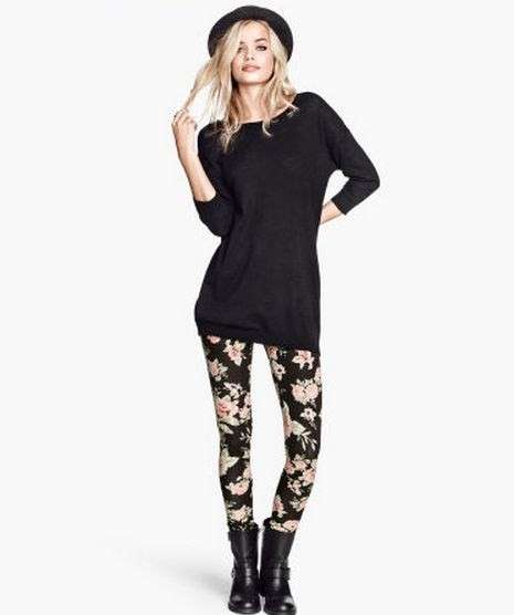 Leggings a fiori H&M