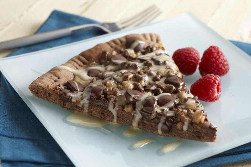 Pizza al doppio cioccolato