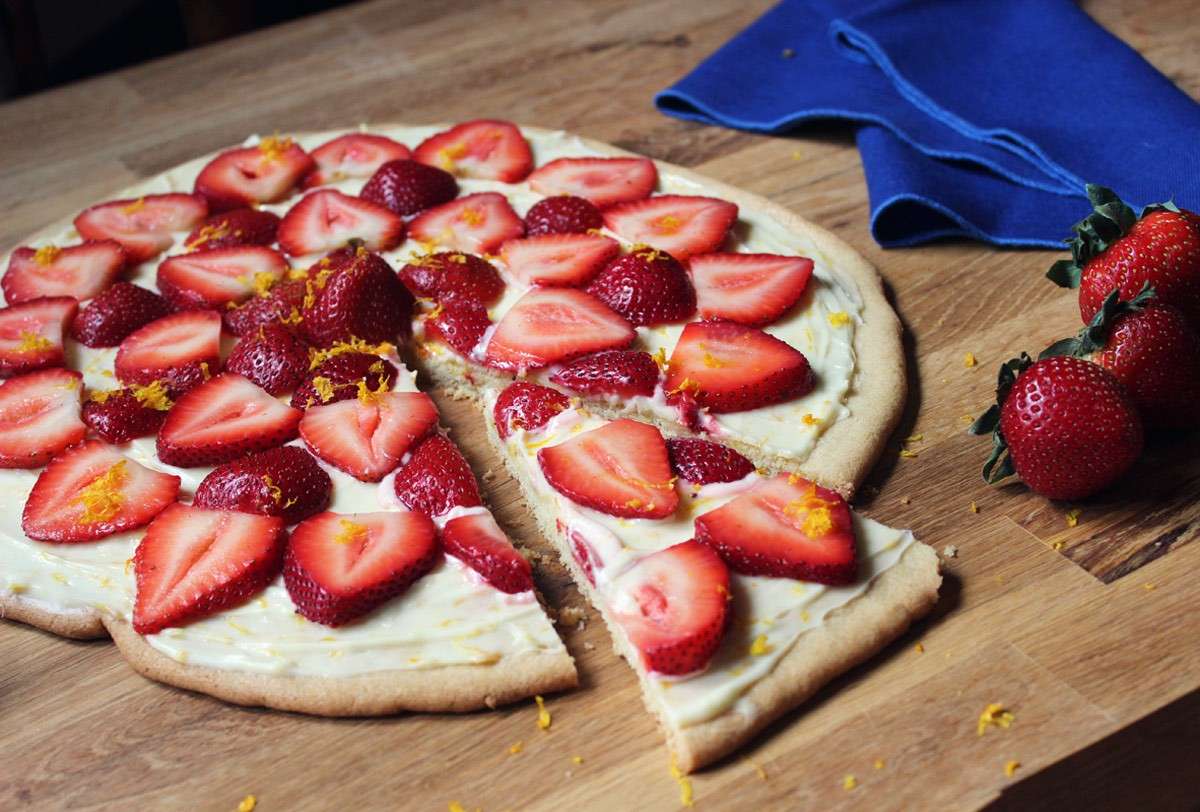 Pizza alle fragole