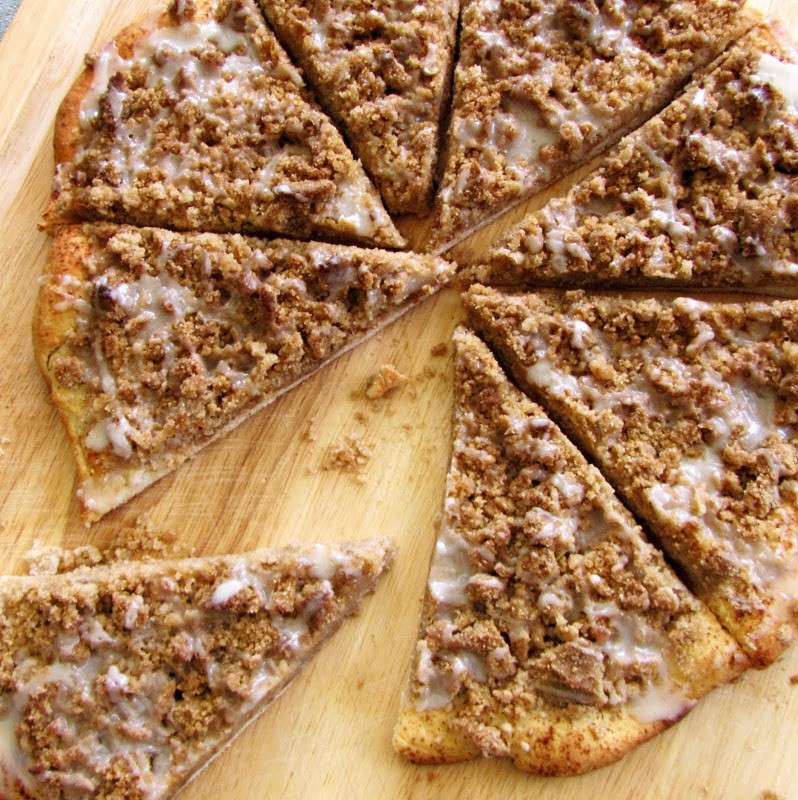 Pizza con crumble e cannella