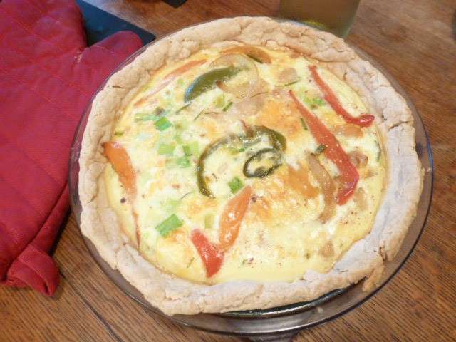 Quiche con peperoni