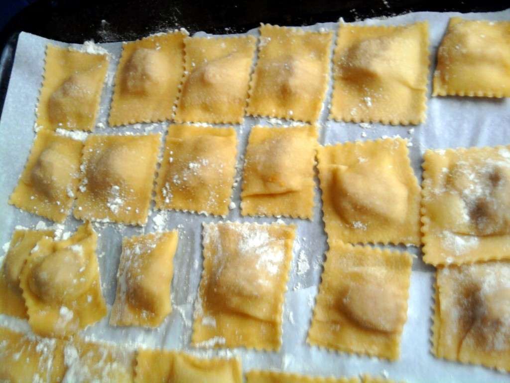 Ravioli di zucca fatti in casa