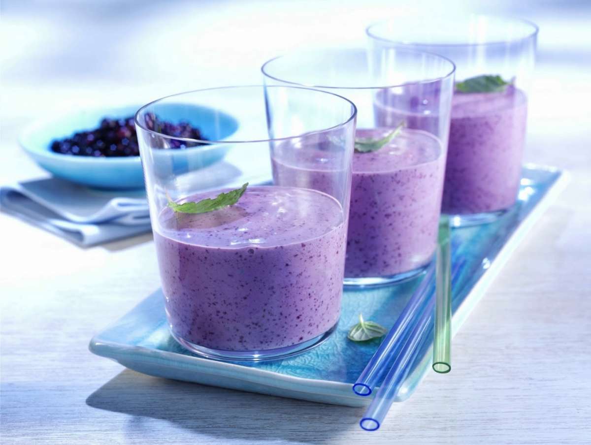 Smoothie ai mirtilli