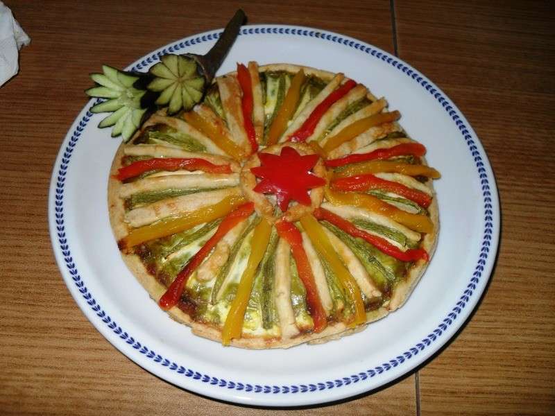 Torta di peperoni e zucchine