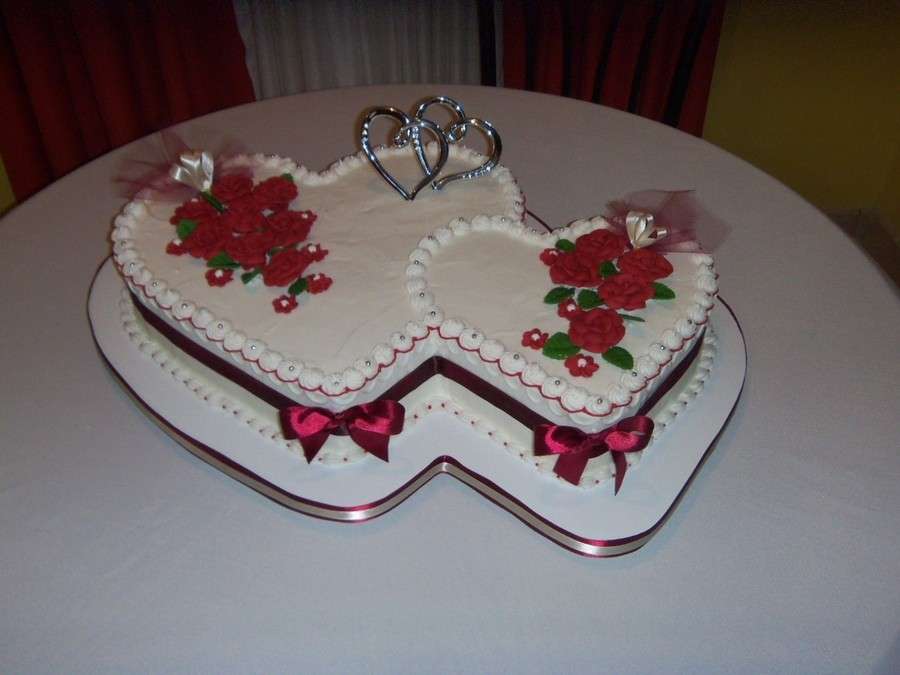 Torta doppia a cuore