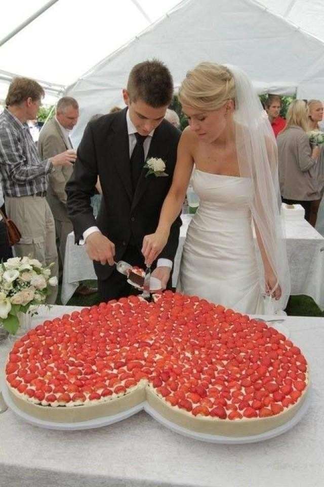 Torta gigante a cuore