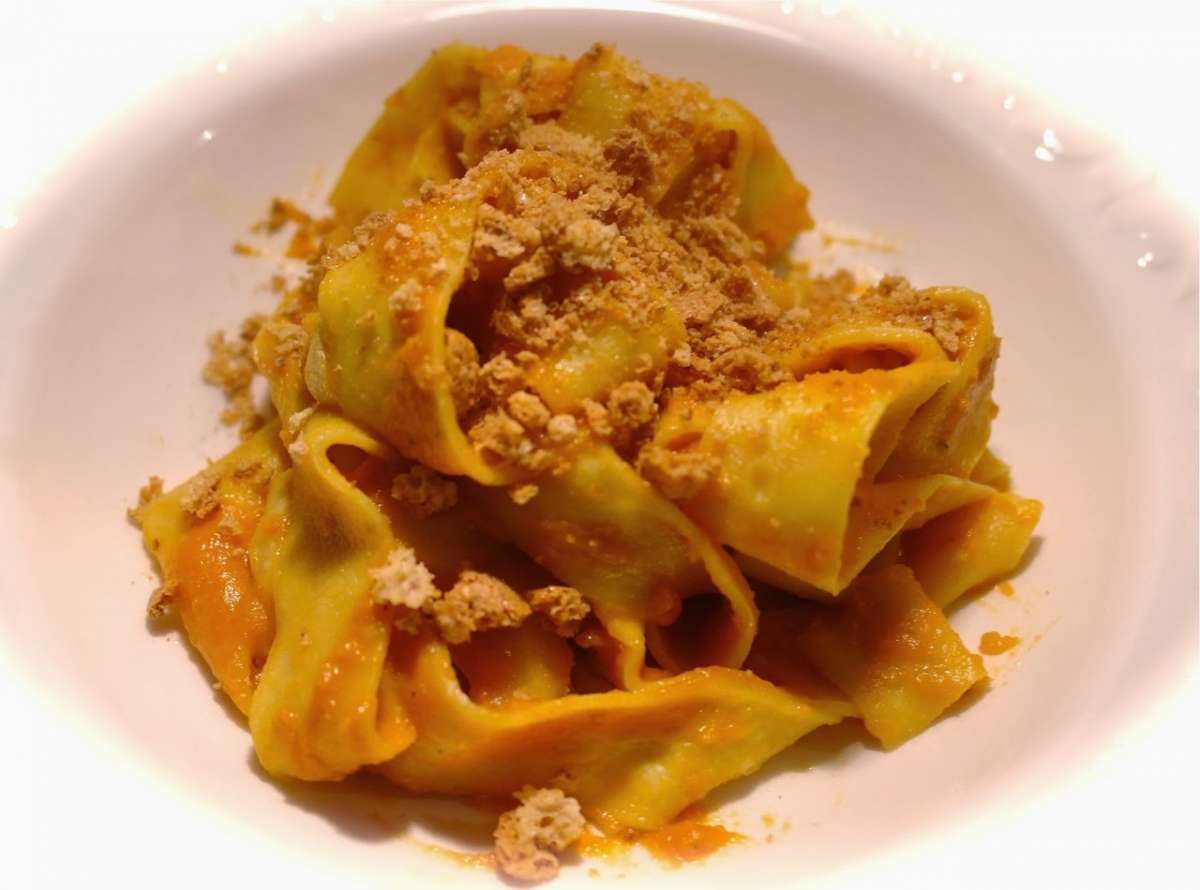 Tortelli di zucca con salmì