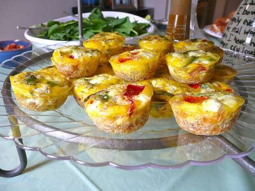 Tortini con peperoni e provola