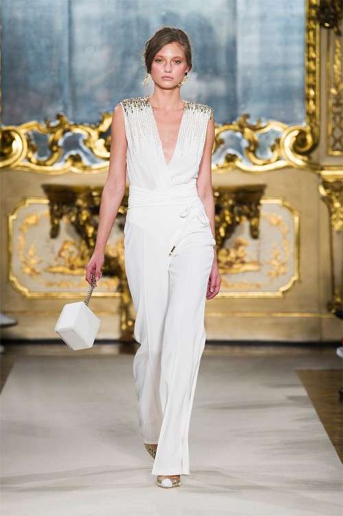 Completo bianco con pantalone