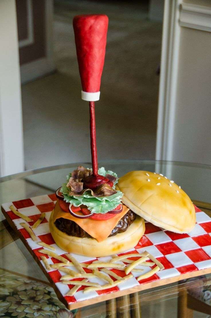 Ketchup sull'hamburger