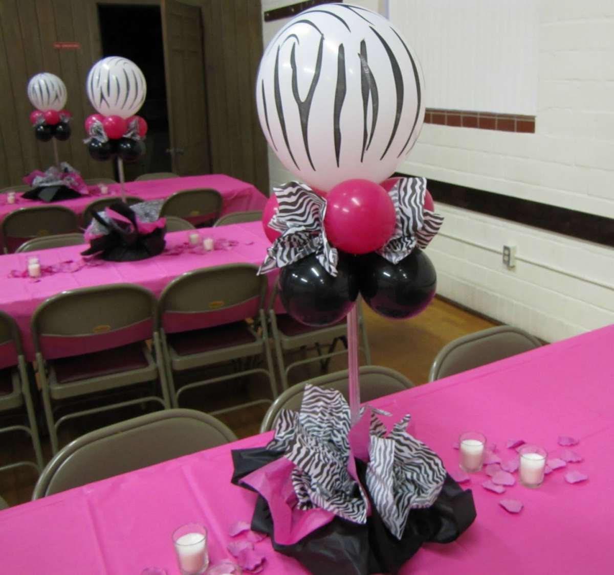 Palloncini zebrati per la festa
