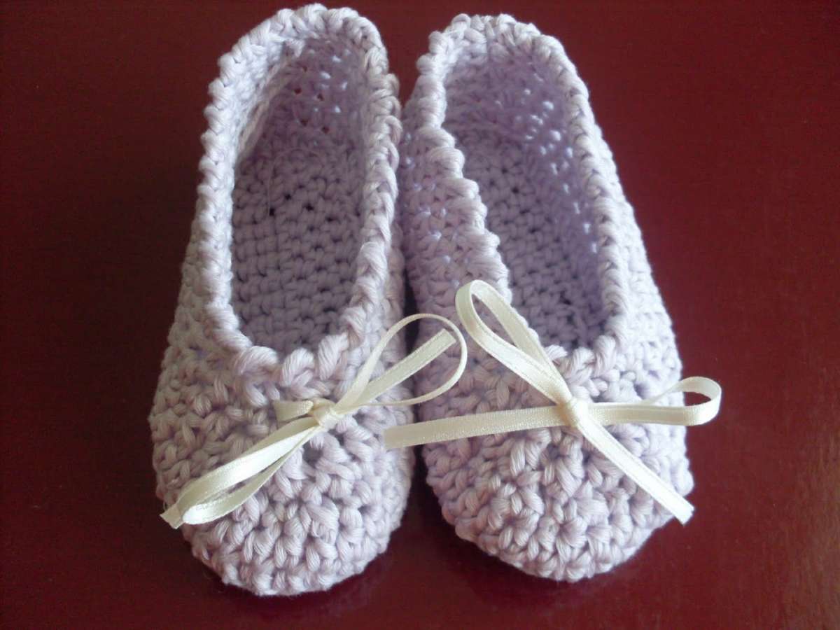 Pantofole ballerine crochet