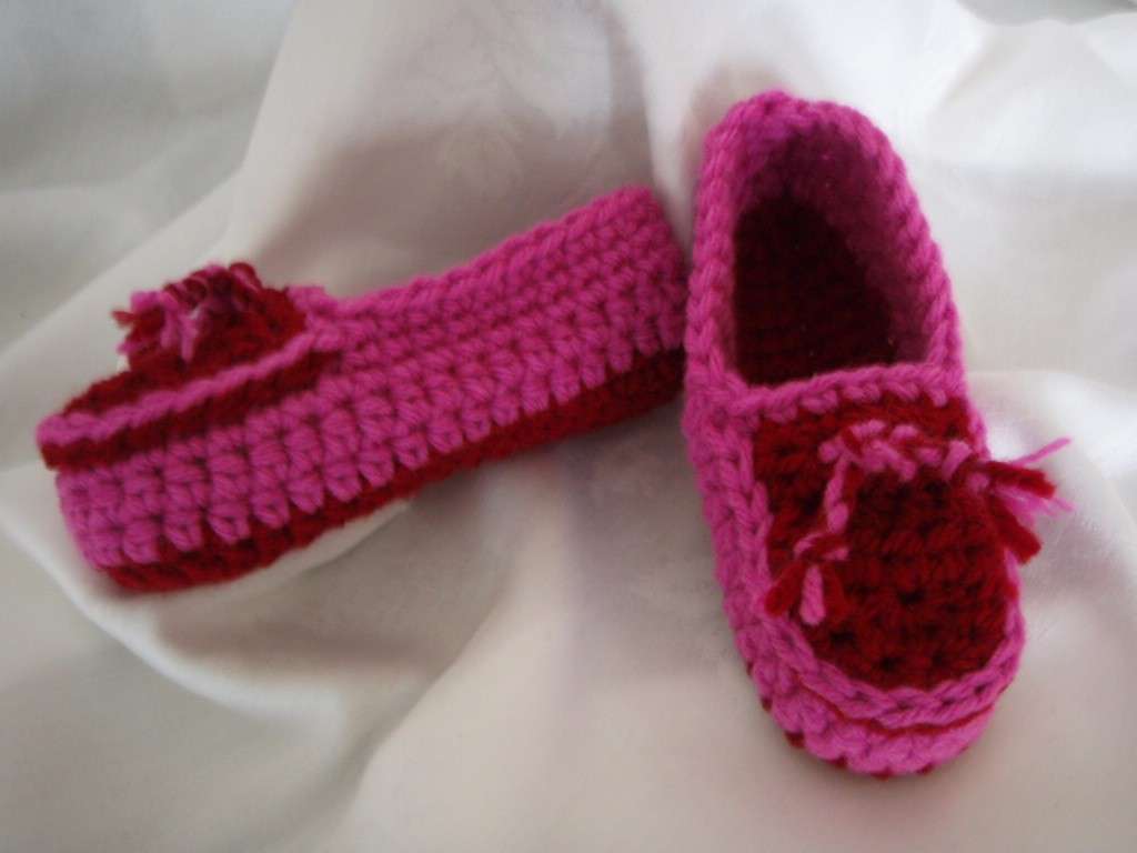 Pantofole mocassini rosa