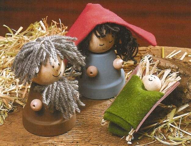 Presepe con i vasetti