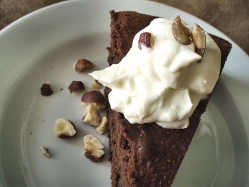 Torta gianduia con crema