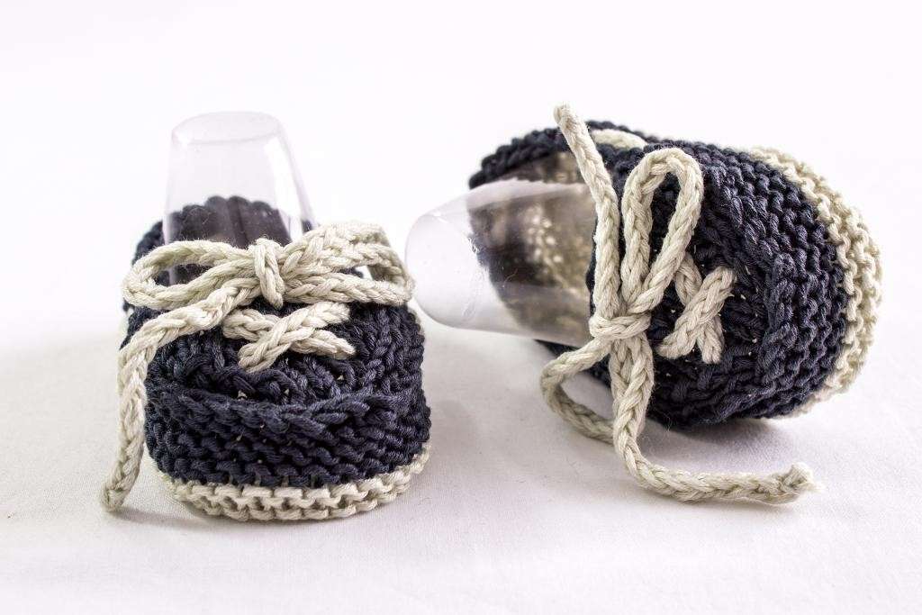 Babbucce lavorate a maglia