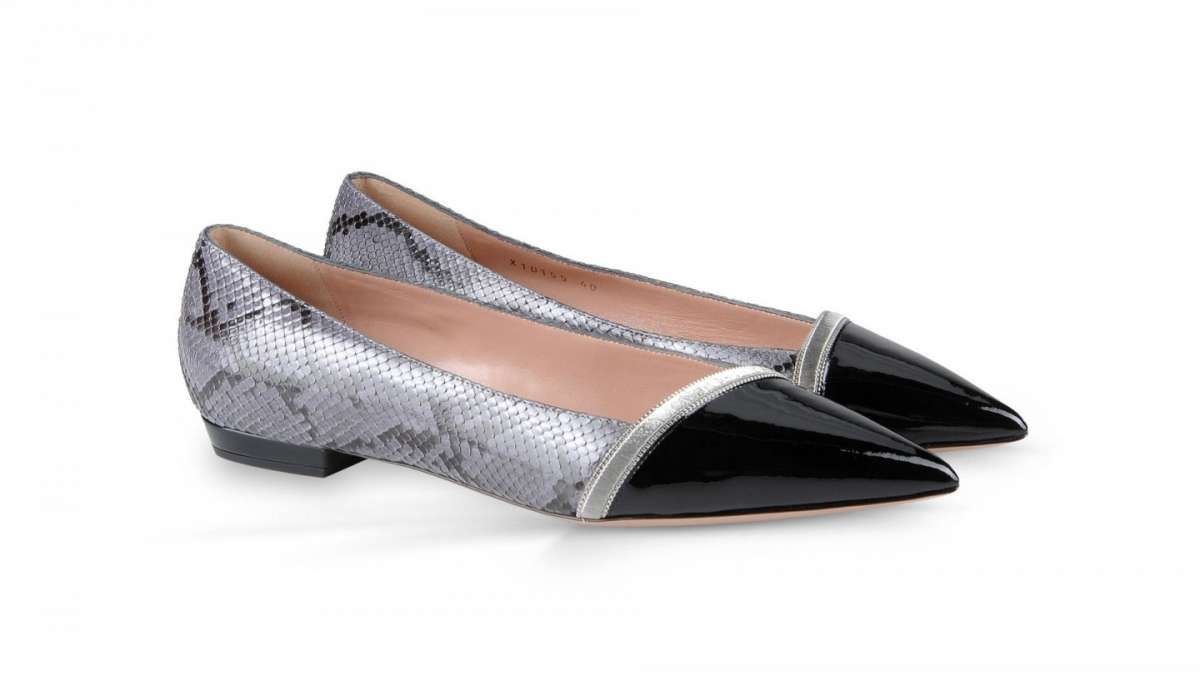 Ballerine in rettile Giorgio Armani