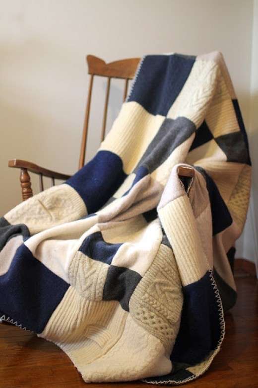 Coperta a quadretti patchwork