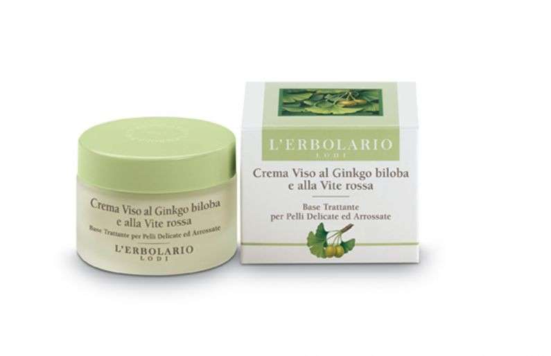 L'Erbolario Crema Viso al Ginkgo biloba e Vite rossa