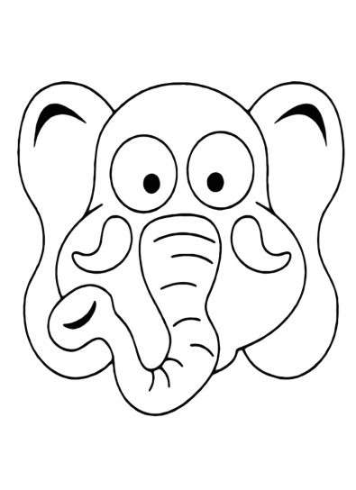 Maschera in carta a elefante