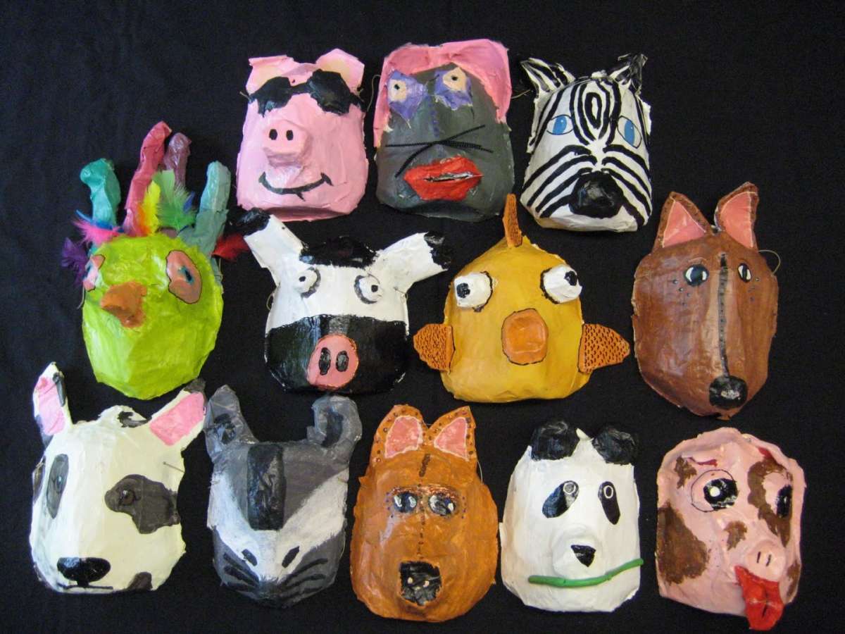 Maschere di animali per bambini
