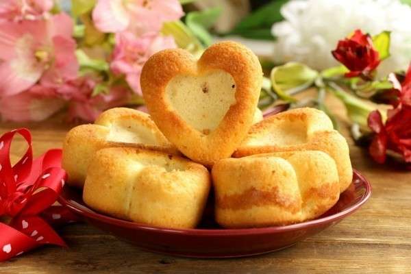 Muffin salati a forma di cuore