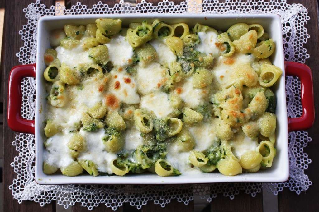 Pasta gratinata con broccoli
