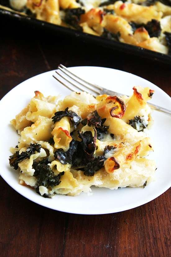 Pasta gratinata con cavolo nero