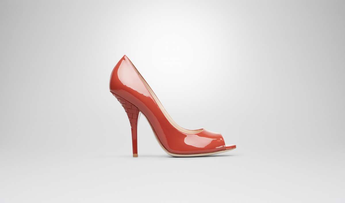 Peep toe rosse Bottega Veneta