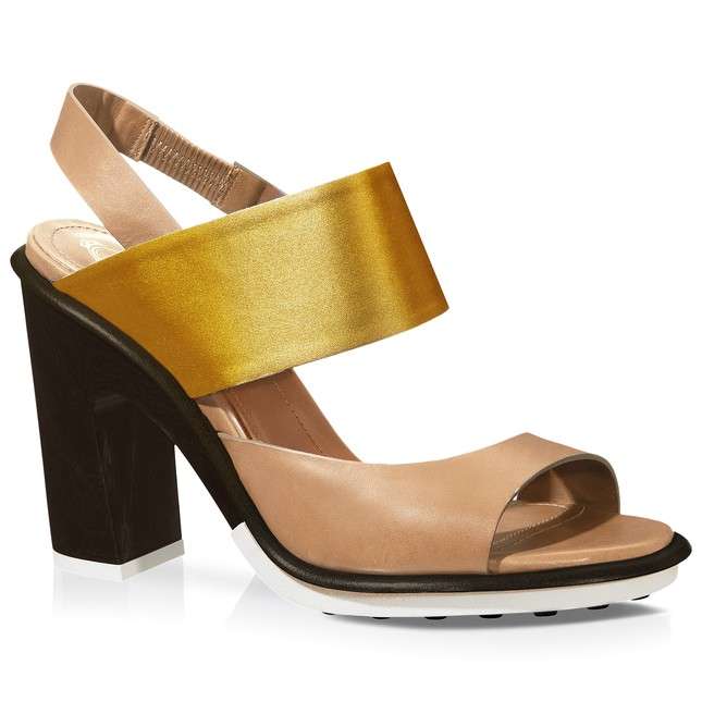 Sandali Tod's gialli e marroni