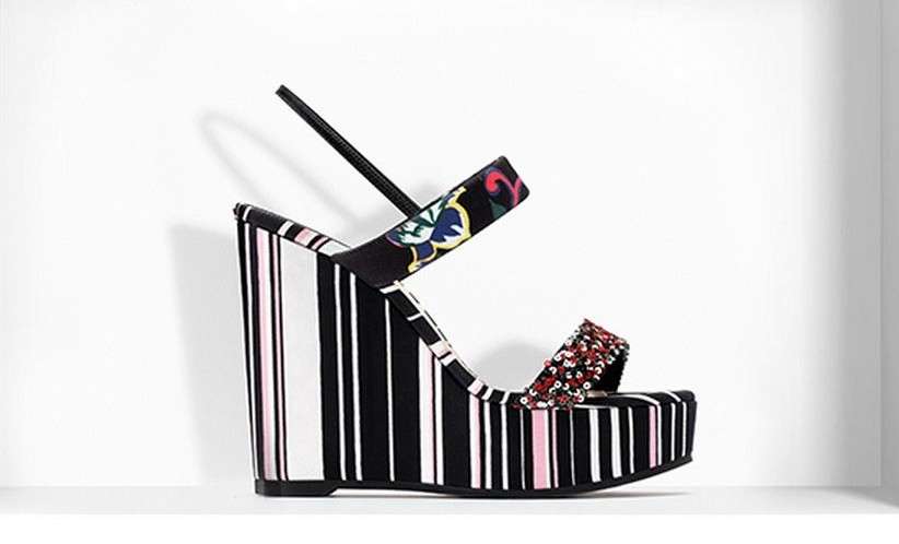 Zeppe a righe Dior