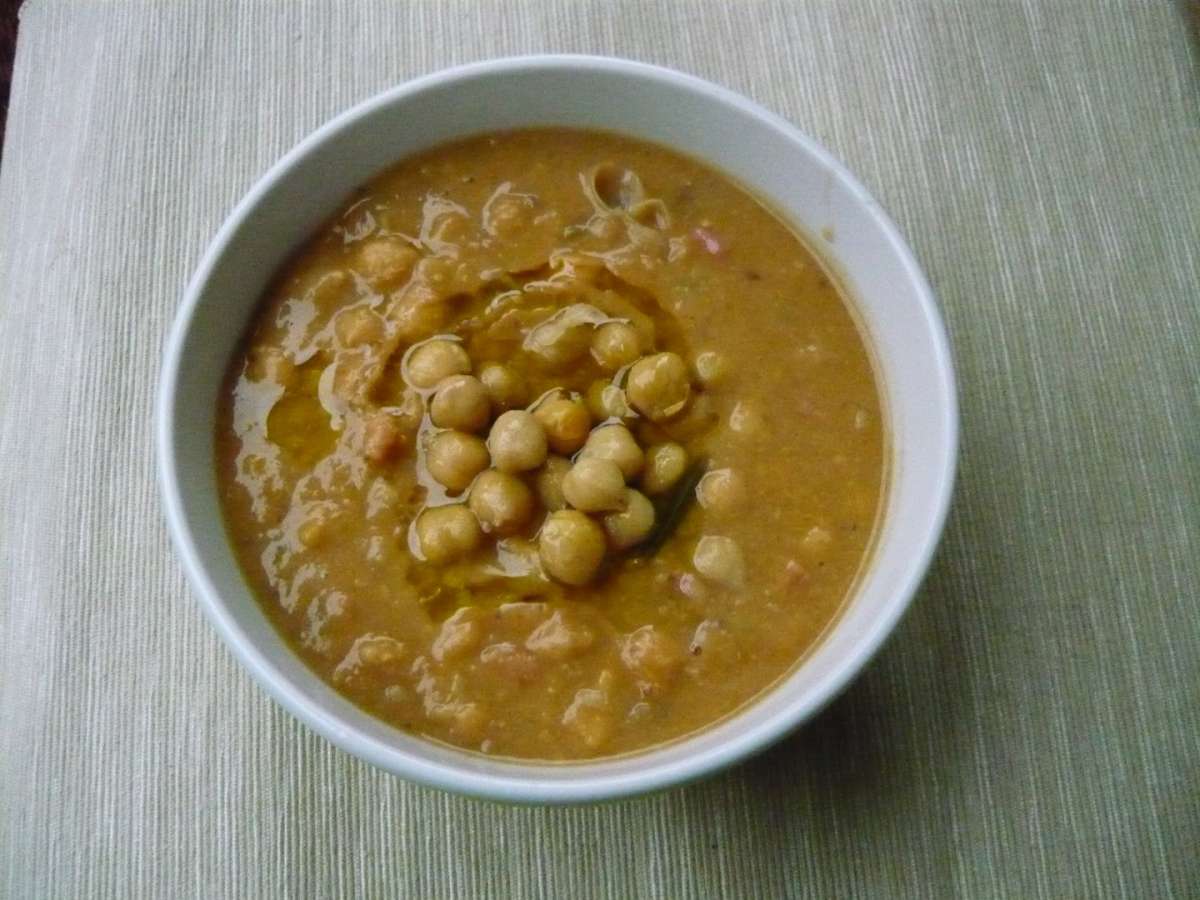 Zuppa di castagne e ceci