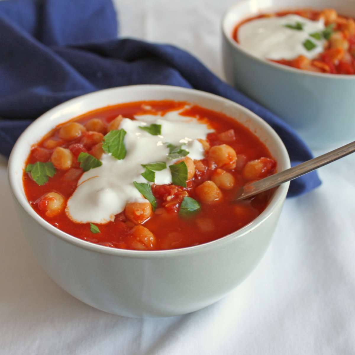 Zuppa di ceci e pomodoro