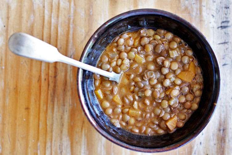 Zuppa di lenticchie e carote