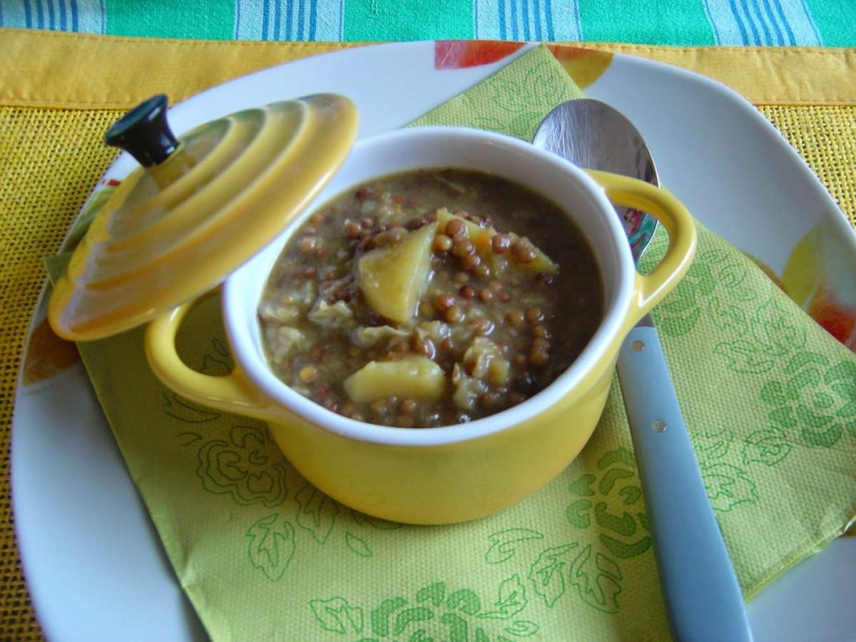 Zuppa di lenticchie e patate