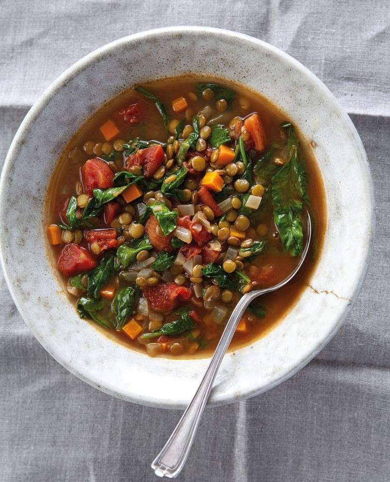 Zuppa di lenticchie e verdure